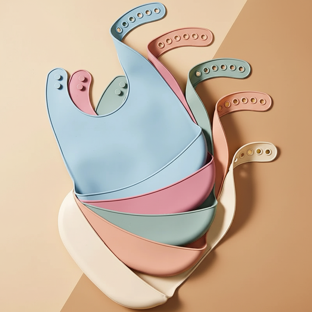 Maxilo Siliconen Verstelbare Waterdichte Slabbetje